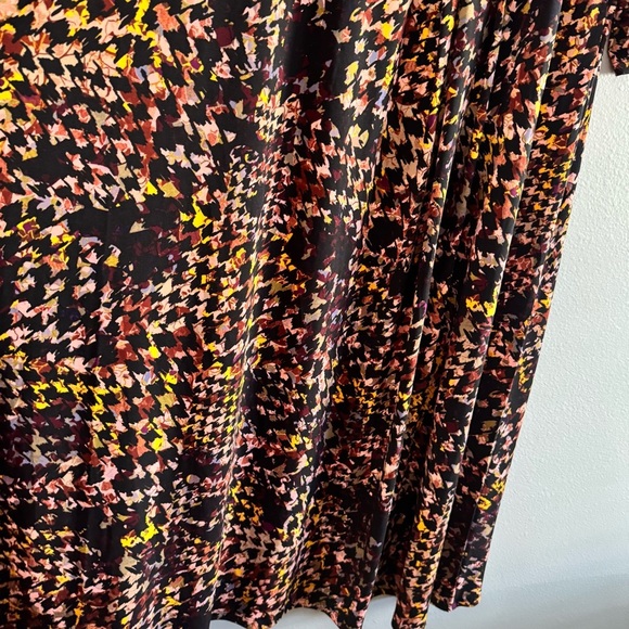 Investments Soft Separates Dress Multicolor Patterned Faux Wrap Stretch Work 2X - Picture 4 of 5